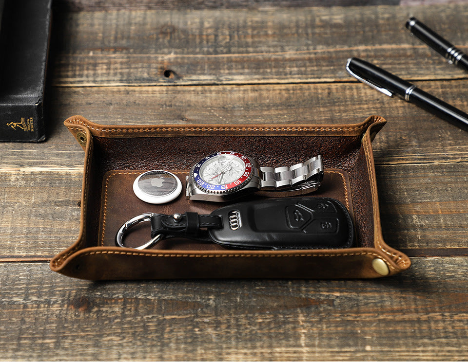 Horse Leather Valet Tray